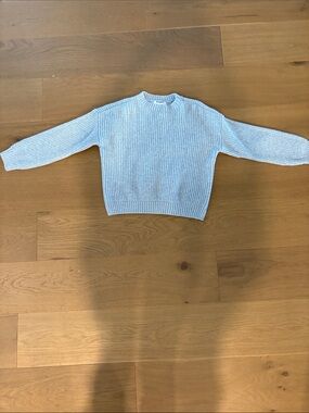 Old Navy Light Blue Ribbed Crew Sweater